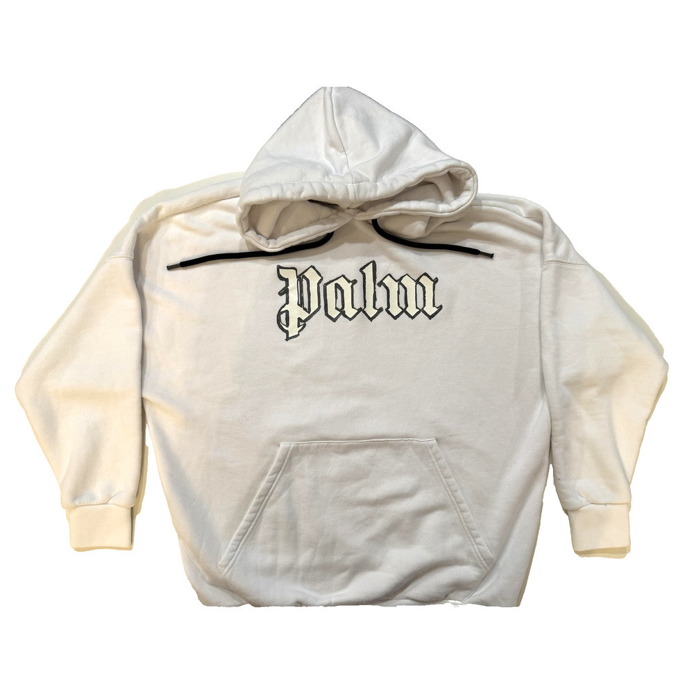 Palm Angels Hoodie Mens Large Gothic Pullover Sweatshirt Streetwear Back Hit